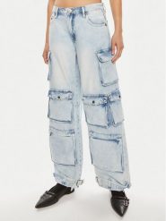 One Teaspoon Jeansy Epic 26245 Niebieski Cargo Fit. Niebieskie jeansy damskie One Teaspoon, bez wzorów, z bawełny. Za 529.99 zł.