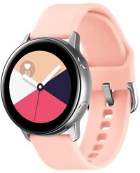 SILIKONOWA OPASKA DO SMARTWATCH 20MM UNIWERSALNA, LIGHT PINK / J. RÓŻOWY. Czerwone zegarki smartwatch ZAXER, bez wzorów. Za 8.86 zł.