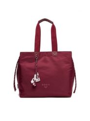 Roxy Torebka C-ROXY-M-004-08 Bordowy. Czerwone shopperki damskie Roxy, bez wzorów, z materiału, bez dodatków. Za 199.99 zł.