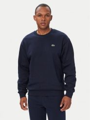 Lacoste Bluza SH8868 Granatowy Regular Fit. Niebieskie bluzy męskie Lacoste, m, bez wzorów, z bawełny, bez ramiączek, bez kaptura. Za 594.99 zł.