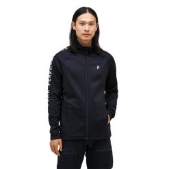 Bluza Peak Performance męska Rider Zip Jacket czarna - XL. Czarne bluzy męskie Peak Performance, m, bez wzorów, bez ramiączek, bez kaptura. W wyprzedaży za 579.00 zł.