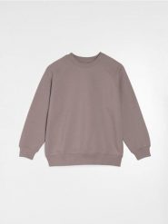 Bluza w stylu basic - brązowy. Brązowe bluzy damskie Sinsay, l, bez wzorów, bez ramiączek, bez kaptura. W wyprzedaży za 15.99 zł.