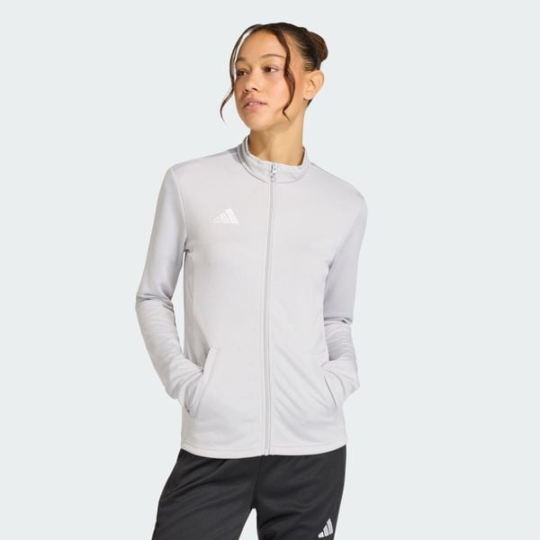 Bluza Entrada26 Track Jacket. Białe bluzy damskie Adidas, s, z aplikacjami, z dresówki, klasyczne, bez ramiączek, z kapturem. Za 121.99 zł.
