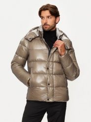 Hetregó Kurtka puchowa Felix 8N563 Beżowy Regular Fit. Brązowe kurtki męskie HETREGO, m, bez wzorów, z puchu, bez kaptura. Za 1,639.00 zł.