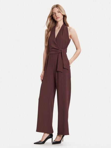 Rinascimento Kombinezon CFC0126186003 Brązowy Regular Fit. Brązowe sukienki damskie Rinascimento, m, bez wzorów, z syntetyku, bez kołnierzyka, bez ramiączek. Za 469.99 zł.