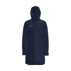 Kurtka wodoodporna Erima Coach. Niebieskie kurtki sportowe damskie Erima, na zimę, l, bez wzorów, z materiału, bez ramiączek, z kapturem, na fitness i siłownię. Za 427.95 zł.