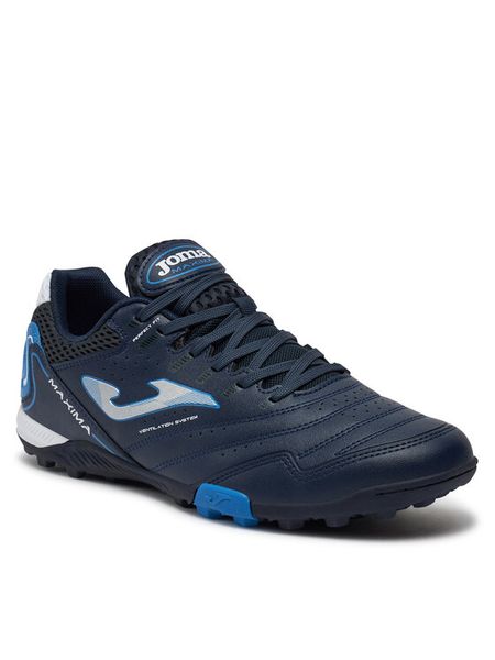Joma Buty do piłki nożnej Maxima 2303 MAXS2303TF Granatowy. Niebieskie buty sportowe męskie Joma, bez wzorów, ze skóry, bez zapięcia. Za 149.99 zł.