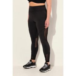 Damskie Legginsy sportowe wstawka z siateczki kieszeń z recyklingu. Czarne legginsy damskie Ulla Popken, plus size, bez wzorów, z materiału. Za 244.99 zł.