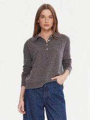 Kontatto Sweter 3M0977C Szary Regular Fit. Szare swetry nierozpinane damskie Kontatto, m, bez wzorów, z wełny, bez kołnierzyka, bez ramiączek. Za 489.99 zł.