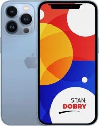 Smartfon Apple APPLE IPHONE 13 PRO 256GB SIERRA BLUE | STAN DOBRY. Niebieskie smartfony Apple. Za 2,489.00 zł.