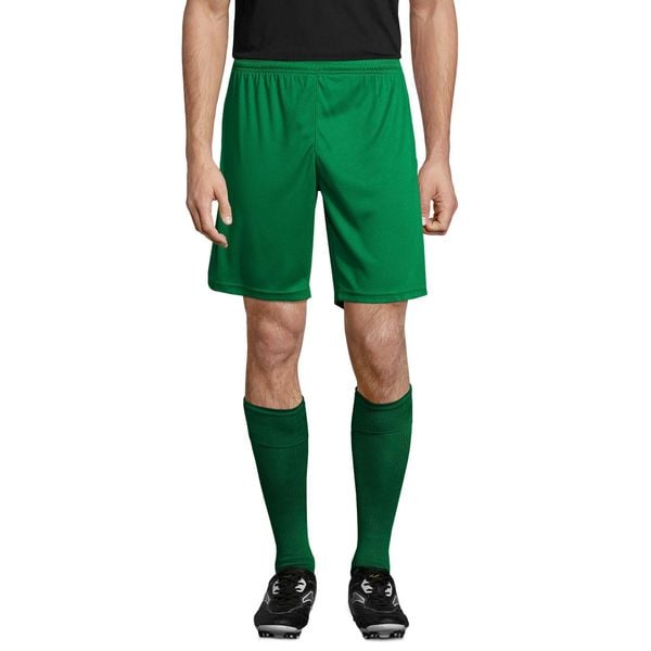 Podstawowe Spodenki San Siro 2 Dla Dorosłych Unisex. Zielone szorty damskie SOL'S, bez wzorów, sportowe. Za 57.99 zł.