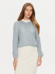 ViCOLO Kardigan 33013S Błękitny Regular Fit. Niebieskie kardigany damskie ViCOLO, l, bez wzorów, z syntetyku, bez kołnierzyka. Za 159.99 zł.