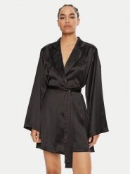 Guess Szlafrok O4BX08 WGIN0 Czarny. Czarne szlafroki damskie Guess, xs, z aplikacjami, z syntetyku, bez ramiączek, bez kaptura. Za 359.99 zł.