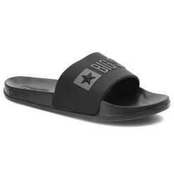 Czarne Klapki Big Star Damskie Buty Profilowane. Czarne klapki damskie BIG STAR, bez wzorów, klasyczne, bez obcasa, bez zapięcia. Za 69.99 zł.