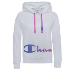 Bluza trekking damska Hoodie. Białe bluzy damskie Champion, xs, bez wzorów, z bawełny, bez ramiączek, z kapturem. Za 208.00 zł.