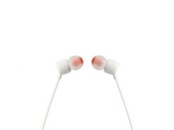 Słuchawki dokanałowe JBL T110 Białe. Białe słuchawki dokanałowe JBL. Za 42.99 zł.