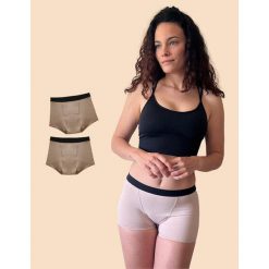 Zestaw 2 wysoce chłonnych spodenek menstruacyjnych Marie. Brązowe majtki damskie ANAISSA, z poliamidu. W wyprzedaży za 250.00 zł.