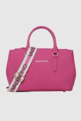 VALENTINO Mała różowa shopperka Zero Shopping. Czerwone shopperki damskie Valentino by Mario Valentino, bez wzorów, duże, bez dodatków. W wyprzedaży za 519.99 zł.