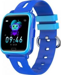 Smartwatch Denver SWK-110BU Niebieski (SWK-110BUMK2). Niebieskie zegarki smartwatch Denver, bez wzorów. Za 141.71 zł.