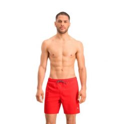 Kąpielówki męskie Puma Mid Shorts. Czerwone kąpielówki męskie Puma, m, bez wzorów. Za 152.99 zł.