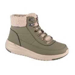 Buty zimowe damskie, On-The-Go Stellar - Alpine Adventure. Zielone obuwie sportowe damskie Skechers, na zimę, bez wzorów, z materiału, bez zapięcia, trekkingowe. Za 399.99 zł.