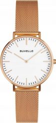 Zegarek Hedo BUVELLE Elegance Rose Gold - Zegarek Damski z Okrągłą Tarczą i Bransoletką. Czerwone zegarki damskie Hedo. Za 68.94 zł.
