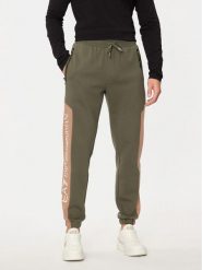 EA7 Emporio Armani Spodnie dresowe 6DPP71 PJVTZ 1846 Zielony Regular Fit. Zielone spodnie sportowe męskie EA7 Emporio Armani, m, bez wzorów, z bawełny. Za 319.99 zł.