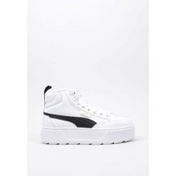 Tenisówki Puma Model Karmen Mid Kolor Biały. Białe trampki i tenisówki damskie Puma, bez wzorów, z materiału, za kostkę, bez zapięcia. Za 508.00 zł.