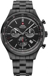 Zegarek Swiss Military Hanowa Zegarek męski Swiss Military by Chrono SM34081.04 czarny. Czarne zegarki męskie Swiss Military Hanowa, bez wzorów. Za 2,090.00 zł.