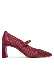 Hispanitas Czółenka RHV264609 C006 Bordowy. Czerwone czółenka damskie Hispanitas, bez wzorów, z materiału, bez obcasa, bez zapięcia. Za 609.99 zł.