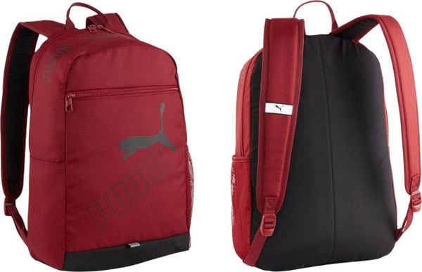 Plecak Phase II 20L. Czerwone plecaki męskie Puma, bez wzorów, z materiału. Za 99.00 zł.