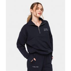 Bluza dresowa Carpatree Club Sport Royal Navy. Niebieskie bluzy damskie Carpatree, xs, bez wzorów, z dresówki, sportowe, bez ramiączek, bez kaptura. W wyprzedaży za 199.99 zł.