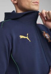 Męska rozpinana kurtka z kapturem Portugalia Casuals PUMA. Niebieskie kurtki męskie Puma, m, bez wzorów, klasyczne, bez kaptura. Za 226.77 zł.