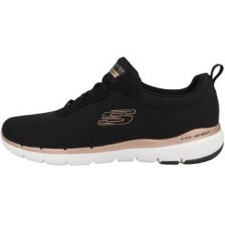 Buty sportowe Sneakersy damskie, Skechers Flex Appeal 3.0. Czarne obuwie sportowe damskie Skechers, bez wzorów, z materiału, bez zapięcia, trekkingowe, Skechers Sport. Za 299.99 zł.