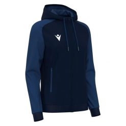 Damska bluza z kapturem full zip Macron Atlas. Czarne bluzy damskie Macron, l, bez wzorów, z dzianiny, sportowe, bez ramiączek, z kapturem. Za 229.65 zł.