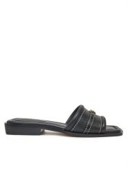 Michael Kors Klapki Mandy Slide 40R5MAFS2L Czarny. Czarne klapki damskie Michael Kors, bez wzorów, ze skóry, bez obcasa, bez zapięcia. Za 639.99 zł.