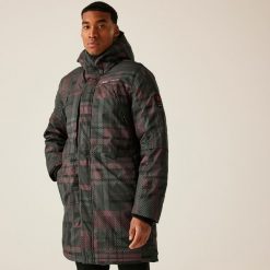 Kurtka turystyczna męska Regatta CLR przeciwdeszczowa ocieplana. Czerwone kurtki męskie Regatta, m, bez wzorów, sportowe, bez kaptura. Za 799.99 zł.