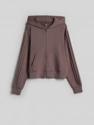 4F Bluza dresowa regular z modalem damska - brązowa XL. Brązowe bluzy damskie 4F, xl, bez wzorów, z dresówki, klasyczne, bez ramiączek, z kapturem. Za 199.99 zł.