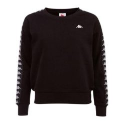 Damska Bluza Janka. Czarne bluzy damskie Kappa, xl, bez wzorów, sportowe, bez ramiączek, bez kaptura. Za 124.99 zł.