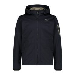 Kurtka turystyczna z kapturem CMP. Brązowe kurtki sportowe męskie CMP, bez wzorów, z softshellu, z kapturem, trekkingowe. W wyprzedaży za 351.65 zł.