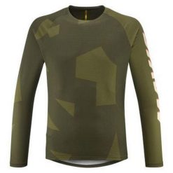 Dżersej z długim rękawem Mavic Deemax. Brązowe bluzy męskie MAVIC, bez wzorów, z dżerseju, sportowe, bez ramiączek, bez kaptura. Za 361.50 zł.