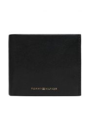 Tommy Hilfiger Portfel Th Seasonal Extra Cc And Coin AM0AM14798 Czarny. Czarne portfele męskie Tommy Hilfiger, bez wzorów, ze skóry. Za 349.99 zł.