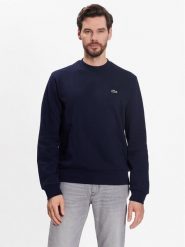 Lacoste Bluza SH9608 Granatowy Regular Fit. Niebieskie bluzy męskie Lacoste, m, bez wzorów, z bawełny, bez ramiączek, bez kaptura. Za 509.99 zł.