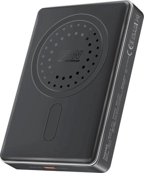 Promate Blade-10 Power Bank 10000mAh / MagSafe 15W / USB-C PD 20W. Powerbanki Promate. Za 163.22 zł.