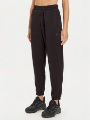 4F Spodnie dresowe 4FWAW24TTROF0840 Czarny Loose Fit. Czarne spodnie dresowe damskie 4F, bez wzorów, z dresówki. Za 119.99 zł.