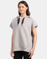 Damska bluza z kapturem Kilpi DIAN-W. Szare bluzy damskie Kilpi, bez wzorów, bez ramiączek, z kapturem. Za 318.77 zł.