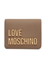 LOVE MOSCHINO Portfel JC5612PP0PKD0105 Beżowy. Brązowe portfele damskie Love Moschino, ze skóry. Za 399.99 zł.