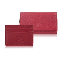 Zestaw prezentowy dla niej portfel damski skórzany T-138 i etui na karty T-151 Paolo Peruzzi ZUP-145-RD. Czerwone portfele damskie Paolo Peruzzi, ze skóry. Za 129.00 zł.