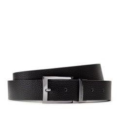Pasek Męski Emporio Armani. Czarne paski męskie Emporio Armani. Za 489.99 zł.
