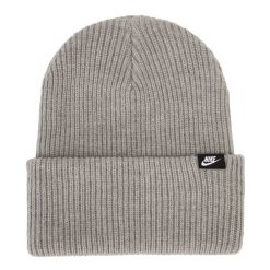 Czapka zimowa Nike Peak Futura Beanie. Szare czapki damskie Nike, na jesień, bez wzorów. Za 119.99 zł.